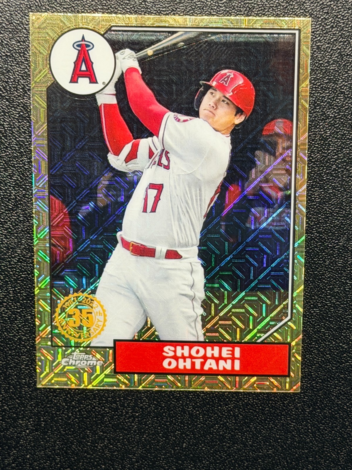 2022 Series 1 1987 Topps Chrome Silver Pack Mojo Gold Shohei Ohtani