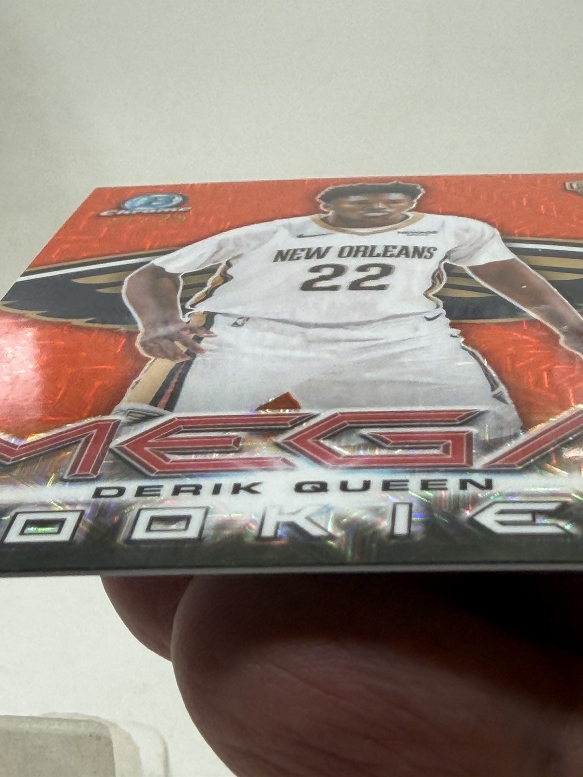 2025-26 Bowman Chrome Derik Queen Mega Rookies Orange Mojo Refractor /25 #MR-13