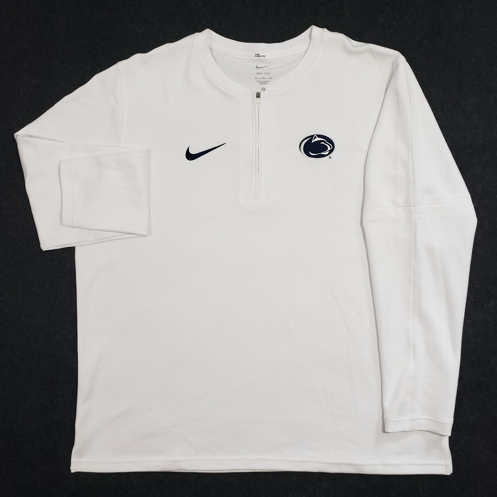 Nike Penn State Nittany Lions Dri-Fit Coach Poindexter Game Pullover Mens XL