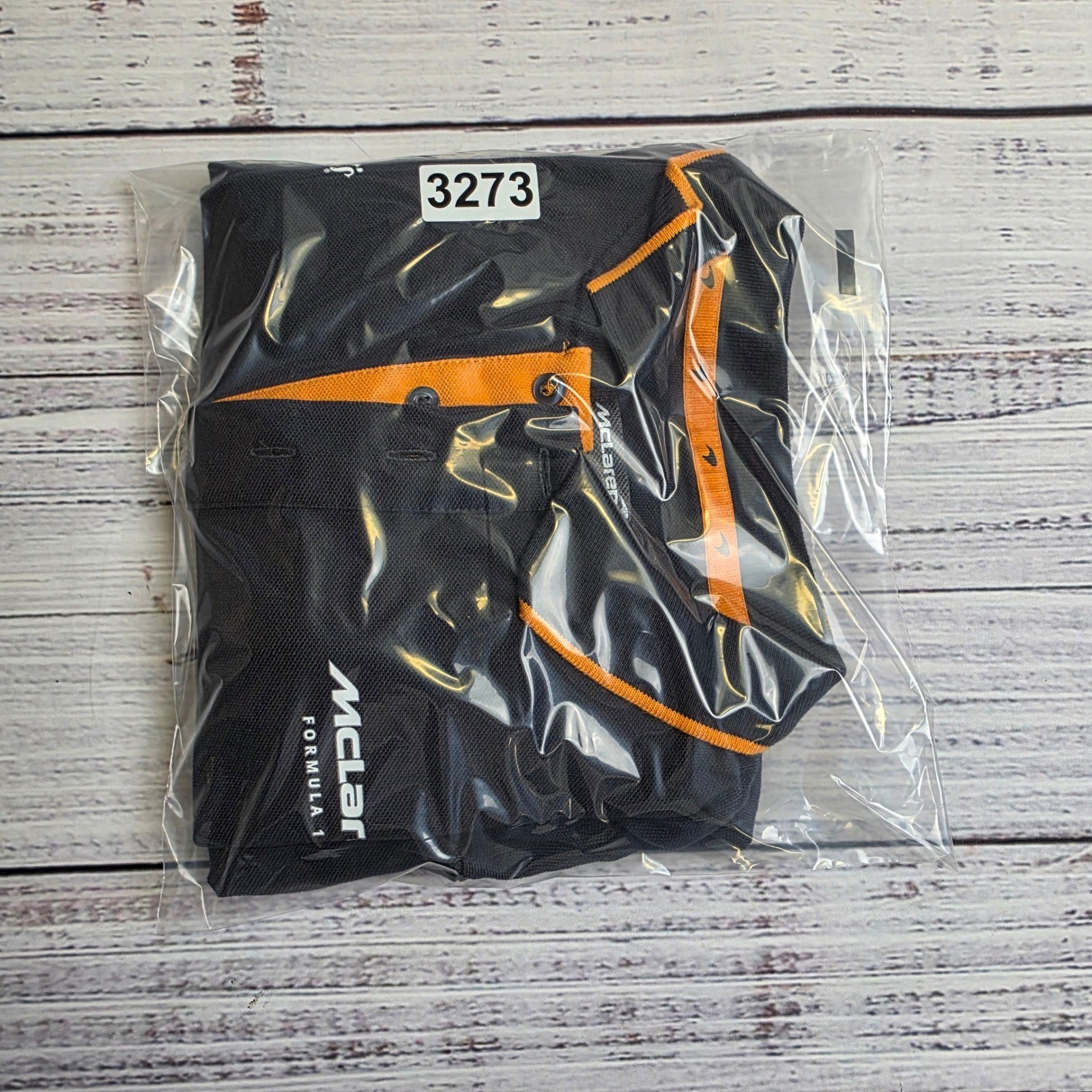 McLaren Formula 1 Team Polo Shirt Grey Orange Jack Daniels Womens Medium GB18401