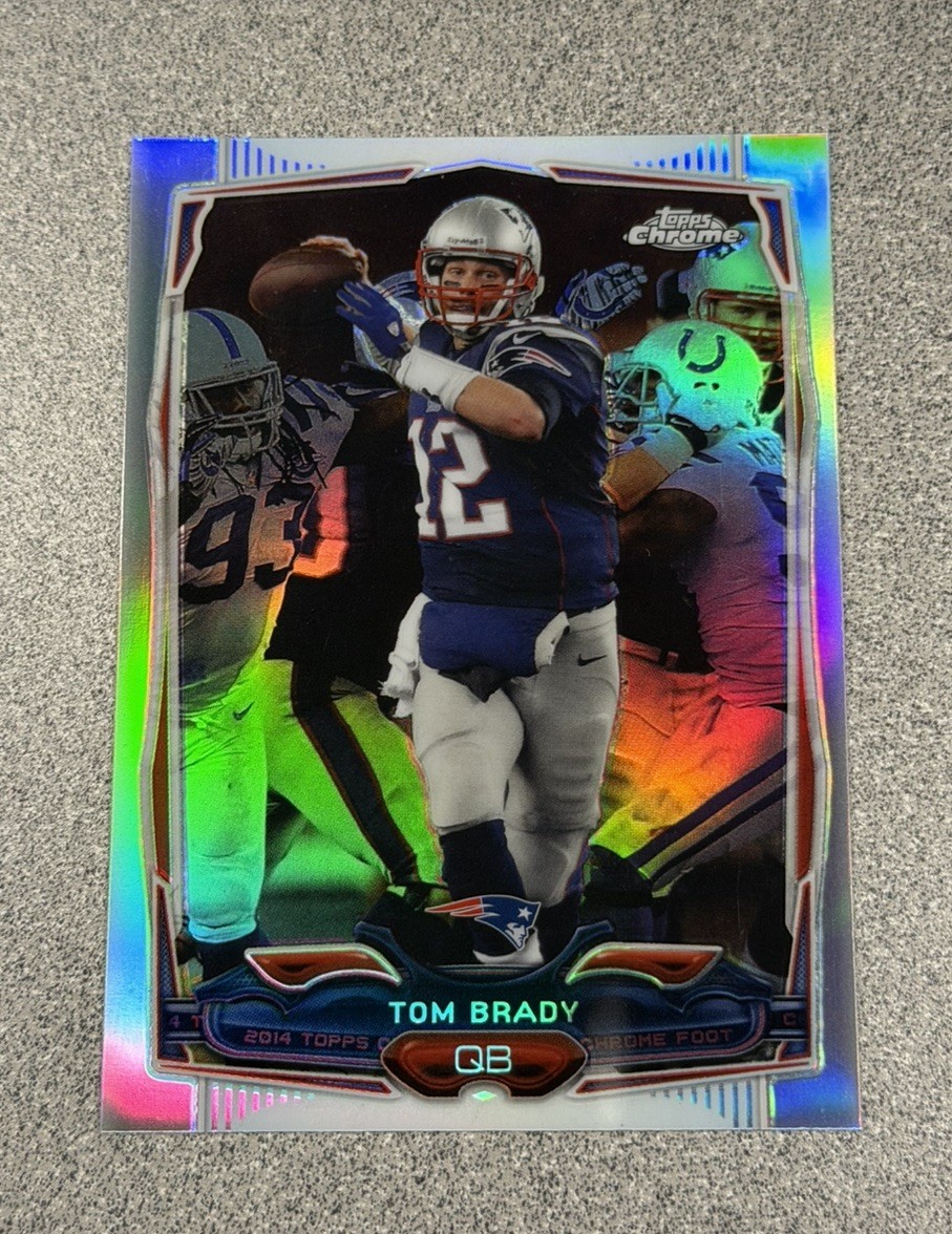 2014 Topps Chrome Tom Brady New England Patriots Refractor #62 GOAT