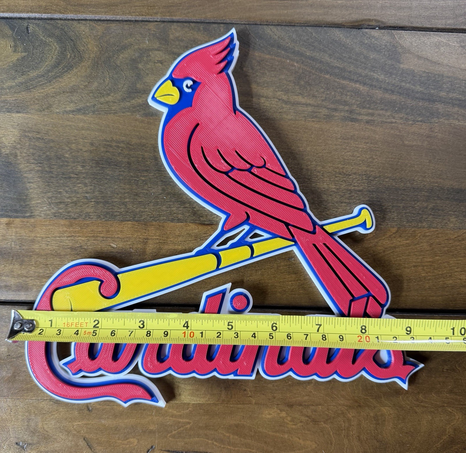 St. Louis Cardinals Logo 3D Sign MLB Baseball Man Cave Wall Decor