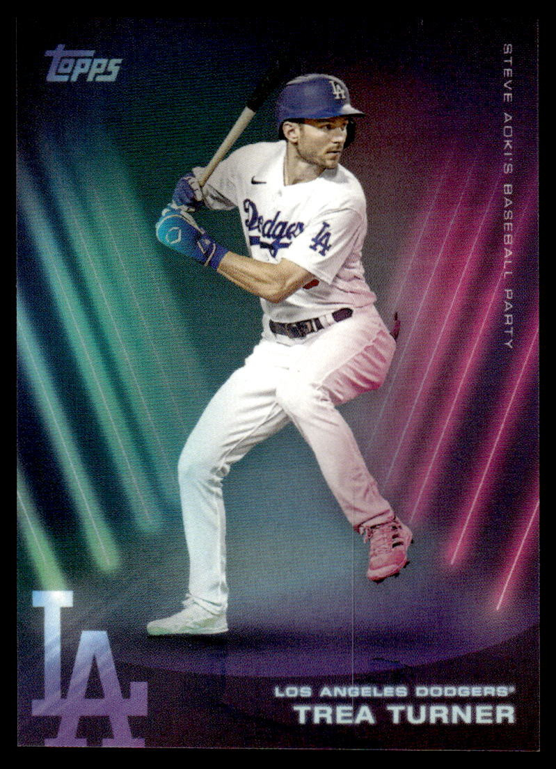 2022 Topps x Steve Aoki’s Baseball Party #52 Trea Turner Los Angeles Dodgers