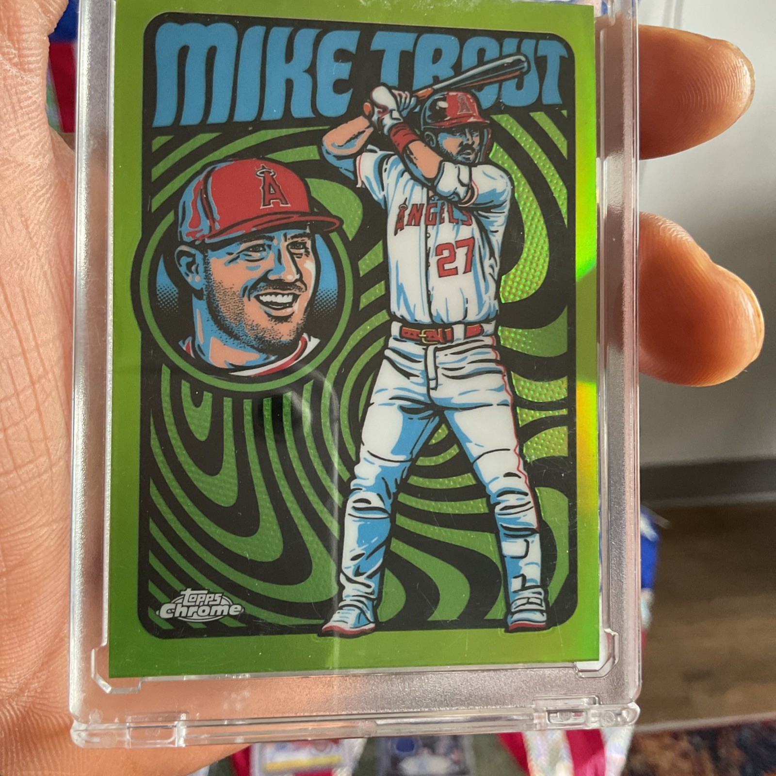Topps 2024 Chrome Ultraviolet All-Stars Insert Mike Trout UV-3 Angels
