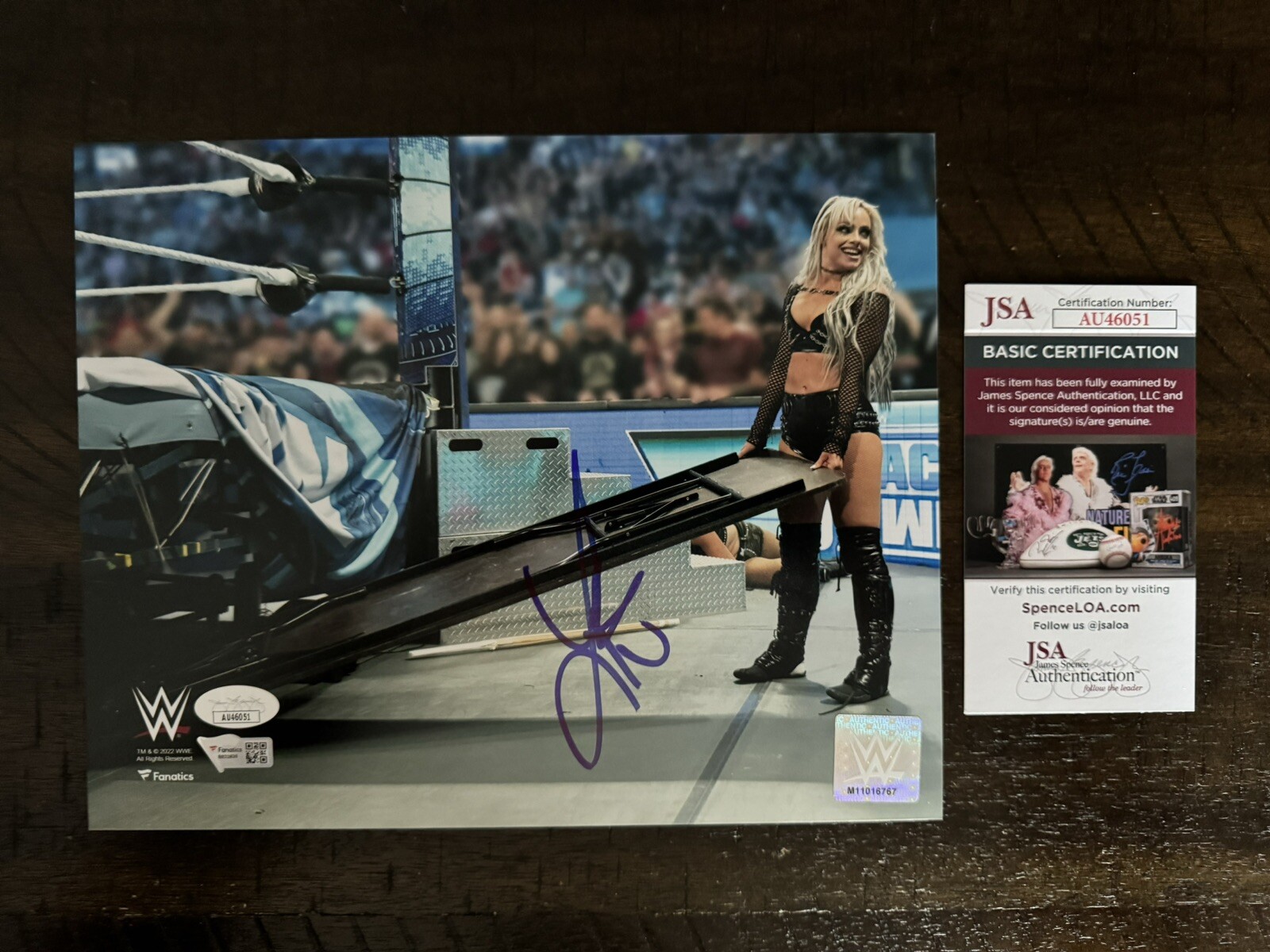 Liv Morgan Signed 8×10 Autographed Photo WWE NXT RAW SmackDown WrestleMania JSA