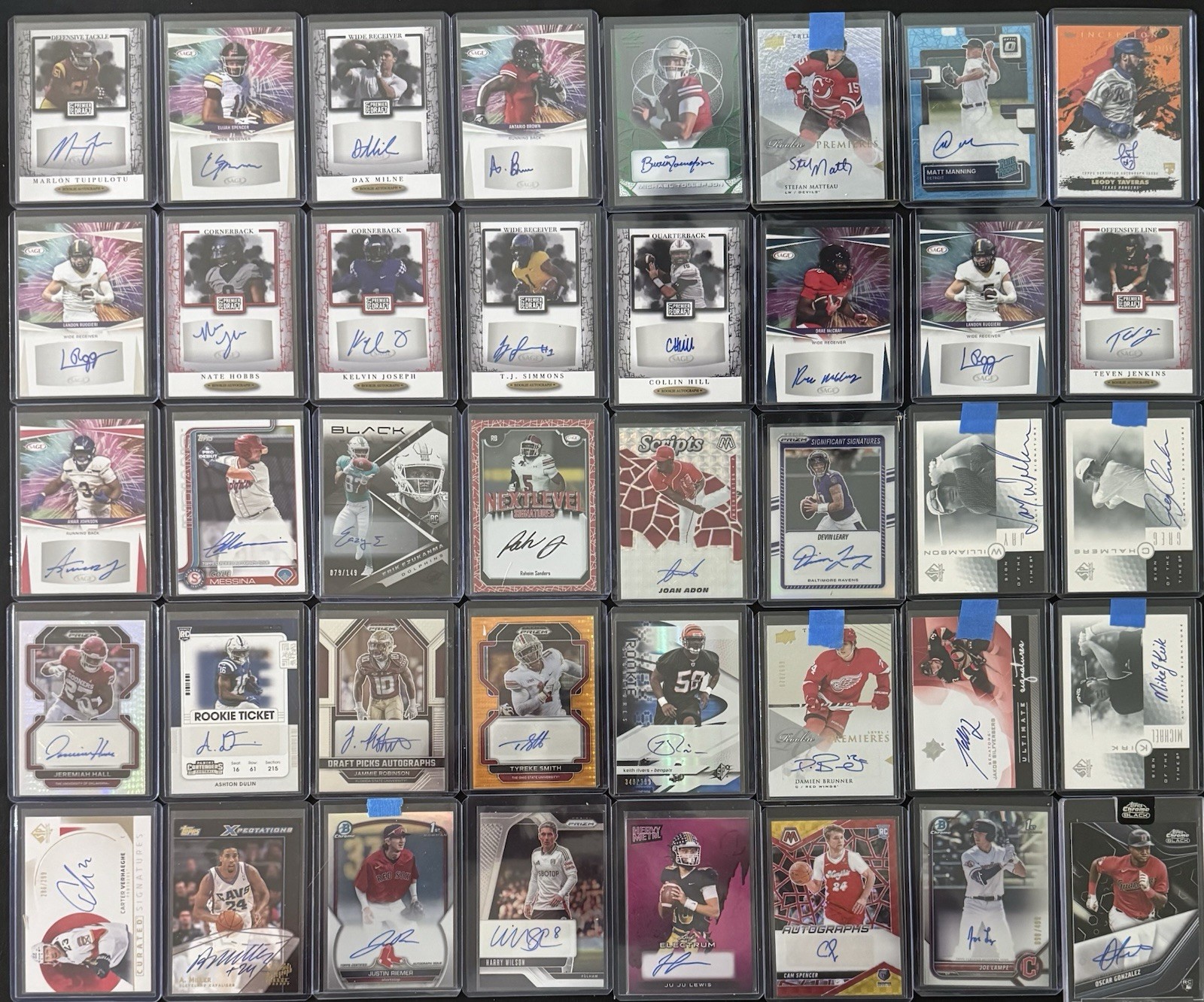 240 Card Multi-Sport Graded, Auto, Relic, #’d, Rookie & Or Parallel/Insert Lot