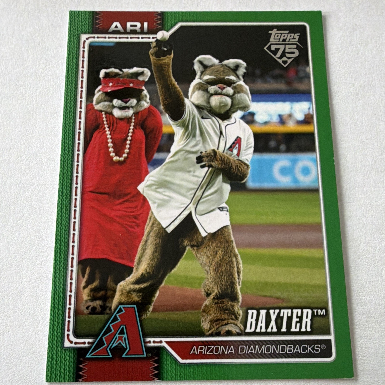Topps 2026 Series 1 Arizona Diamondbacks Baxter Mascot Serial #M-1 /99