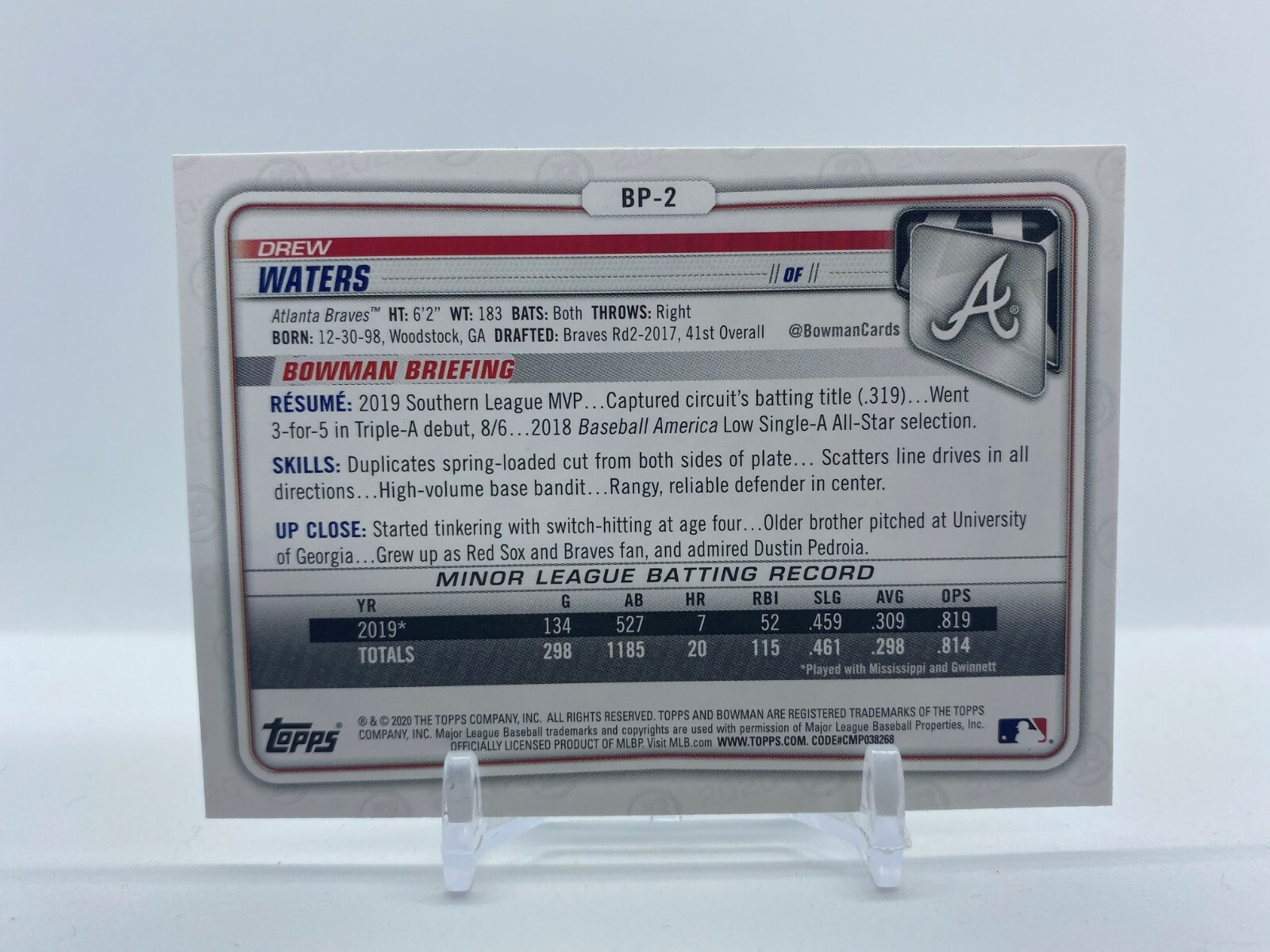 2020 Bowman paper prospects *Free Shipping*