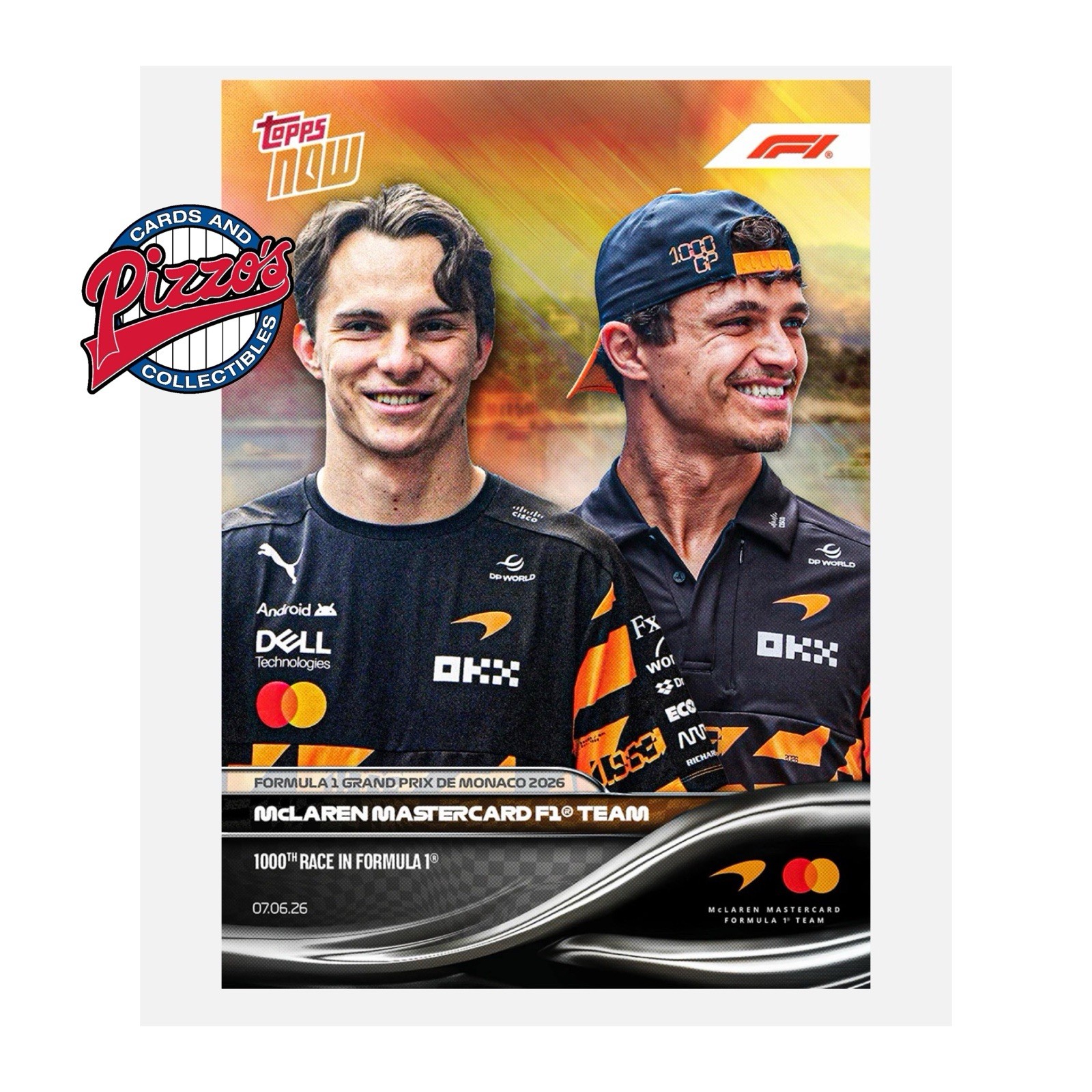 McLaren Mastercard F1 Team 1,000th Race 2026 Formula 1 Topps NOW Card 37 Presale