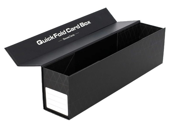 (3 Pack) BCW QuickFold Card Boxes with Magnetic Snap Lid – Sleeved Cards