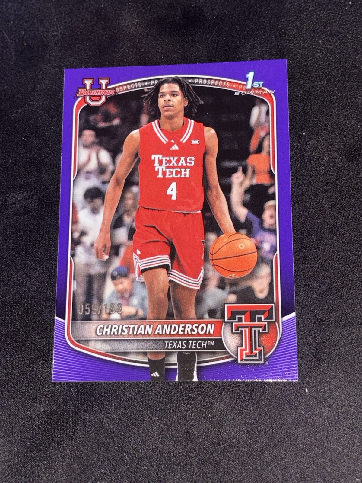 Topps 2025 Bowman U Prospects Christian Anderson Purple /199 BPP-45