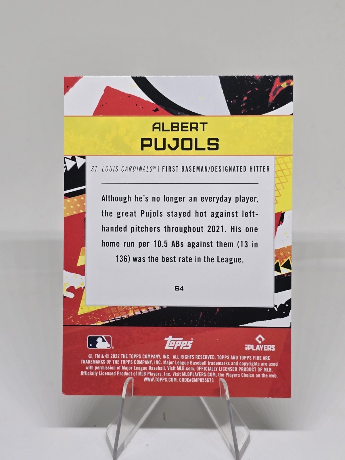 Albert Pujols Cardinals 8 Card Lot 2026 Topps All Different