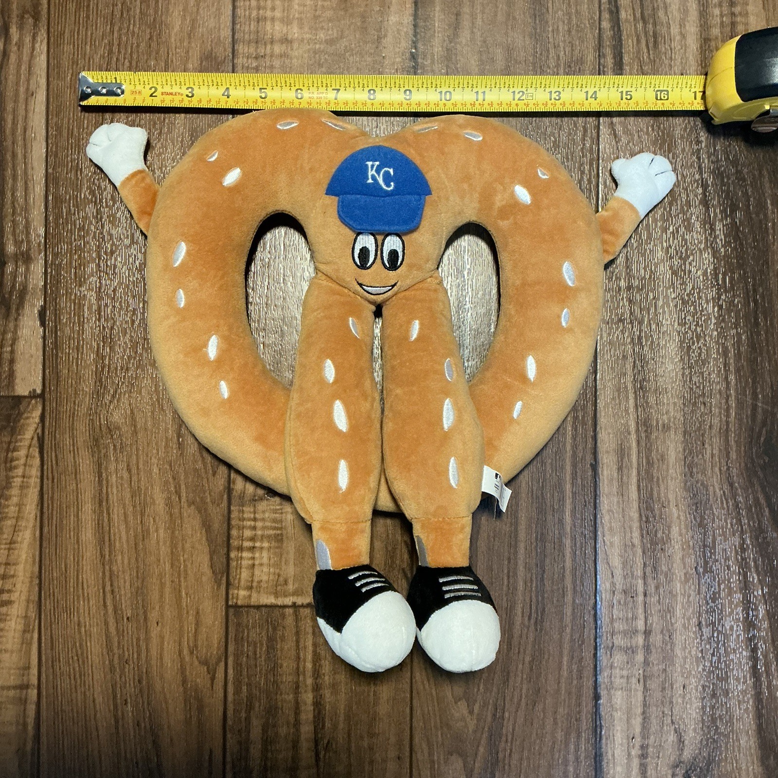 Kansas City Royals Pretzel Plush Mascot MLB Baseball KC Mascot Factory HTF RARE