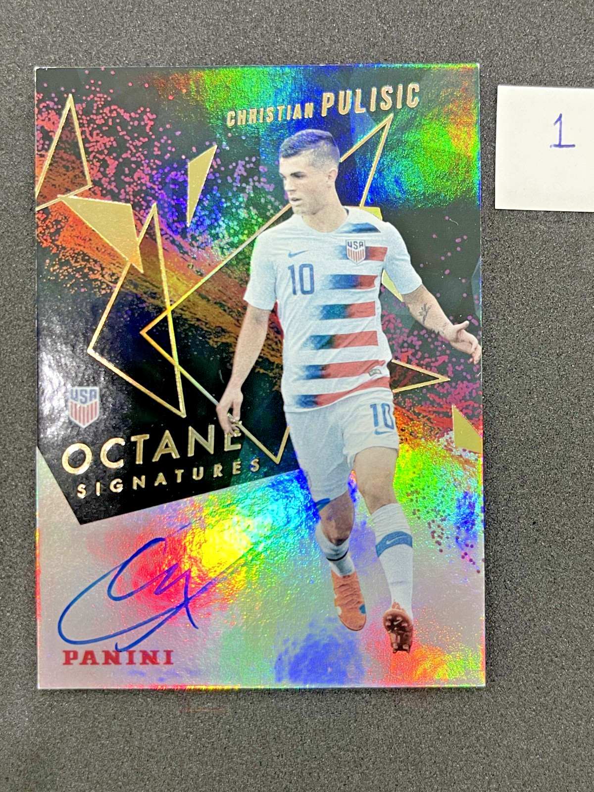 2019 Panini Soccer Octane Signatures Christian Pulisic USA Signed AUTO
