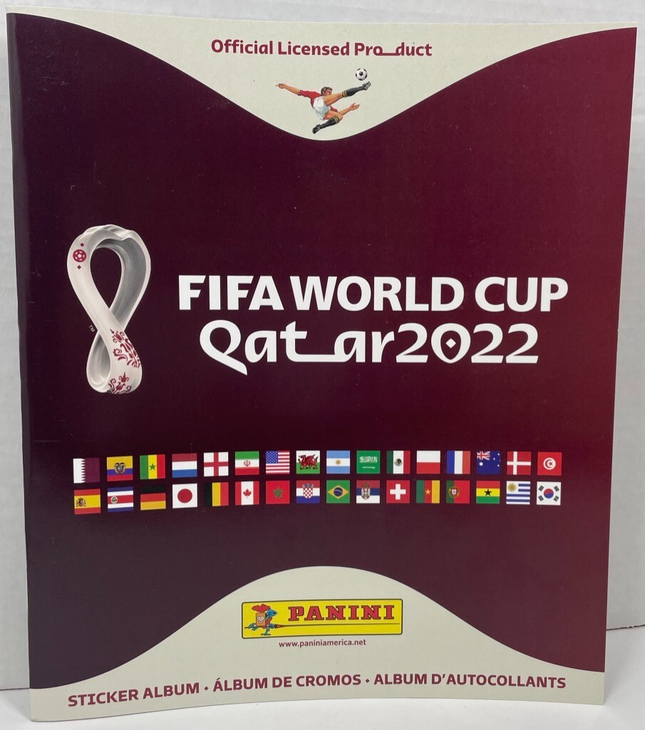 FIFA World Cup Soccer Sticker Album 2022 Panini Qatar – Empty + 10 Stickers New