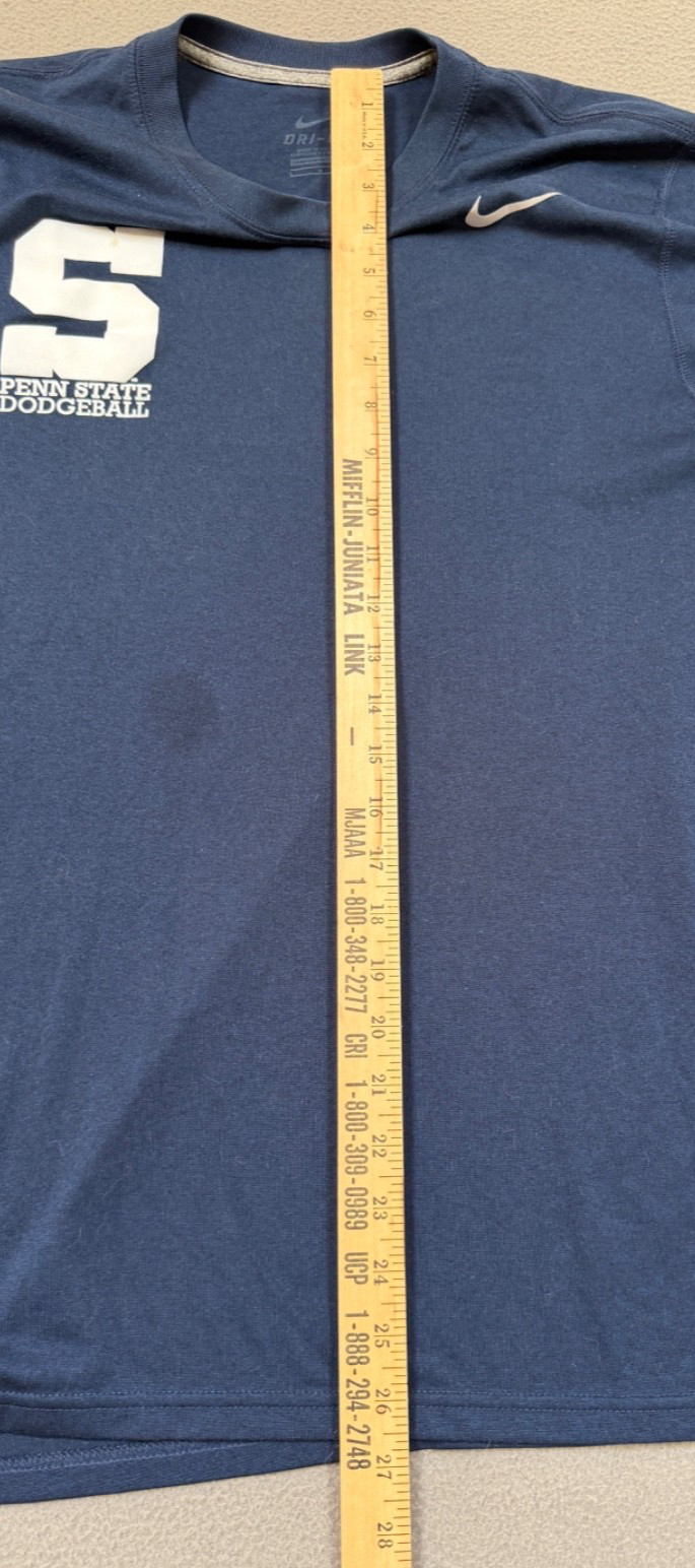 Authentic Nike Penn State Dodgeball Team Shirt sz L