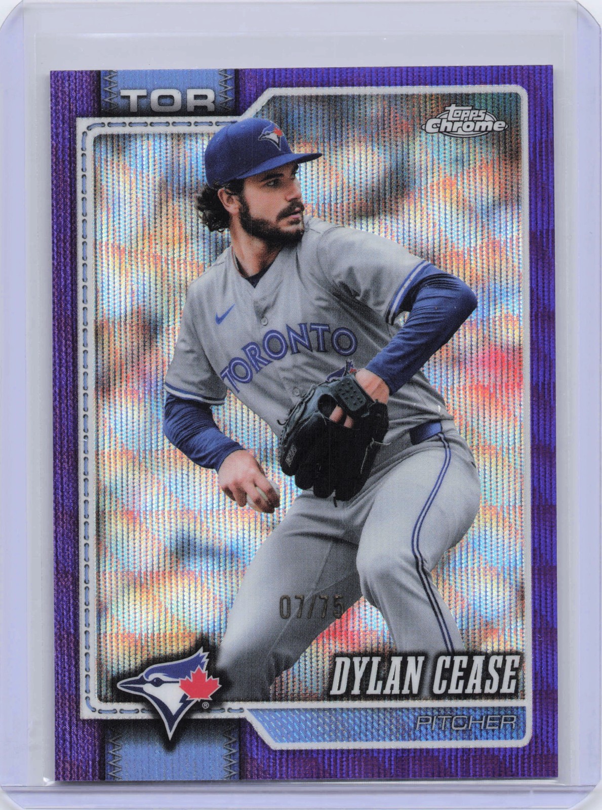 Dylan Cease Purple Wave | 2026 Topps Chrome | #547 Toronto Blue Jays