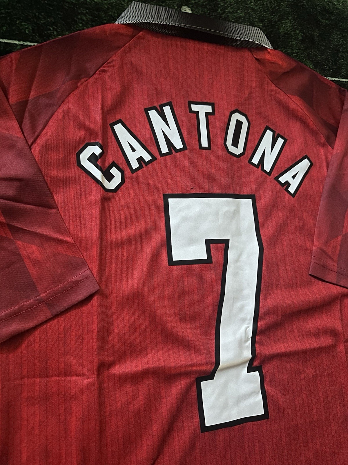 Eric Cantona Manchester United 96/97 Retro Umbro Soccer Jersey Player Fit XL #7