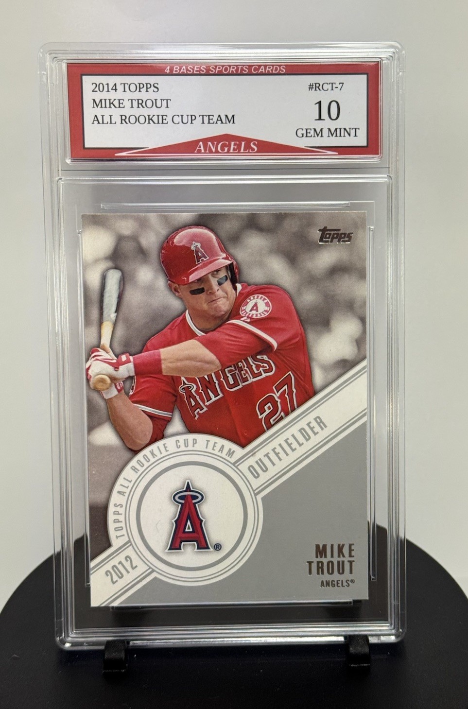 2014 Topps Mike Trout L.A. Angels All Rookie Cup Team Card #RCT-7 Gem Mint 10