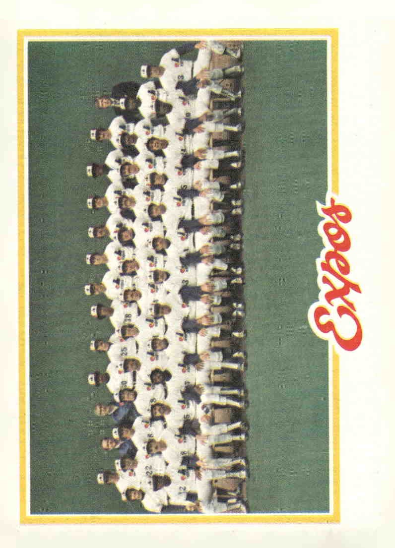 1978 Topps #244 Montreal Expos Team Checklists