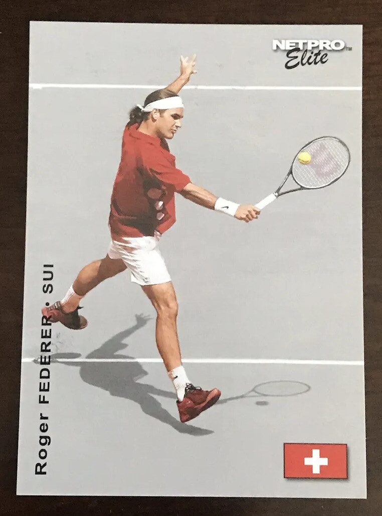 2003 NETPRO ELITE EVENT EDITION ROGER FEDERER (red) ROOKIE RC Card #E3
