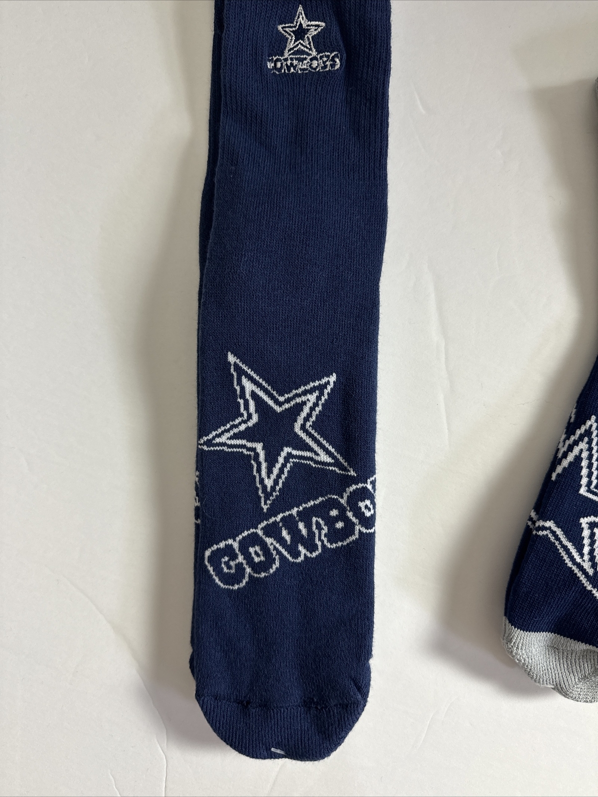 Dallas Cowboys Adult Socks 2 Pair Set- Large High Quality New Free Ship (B)