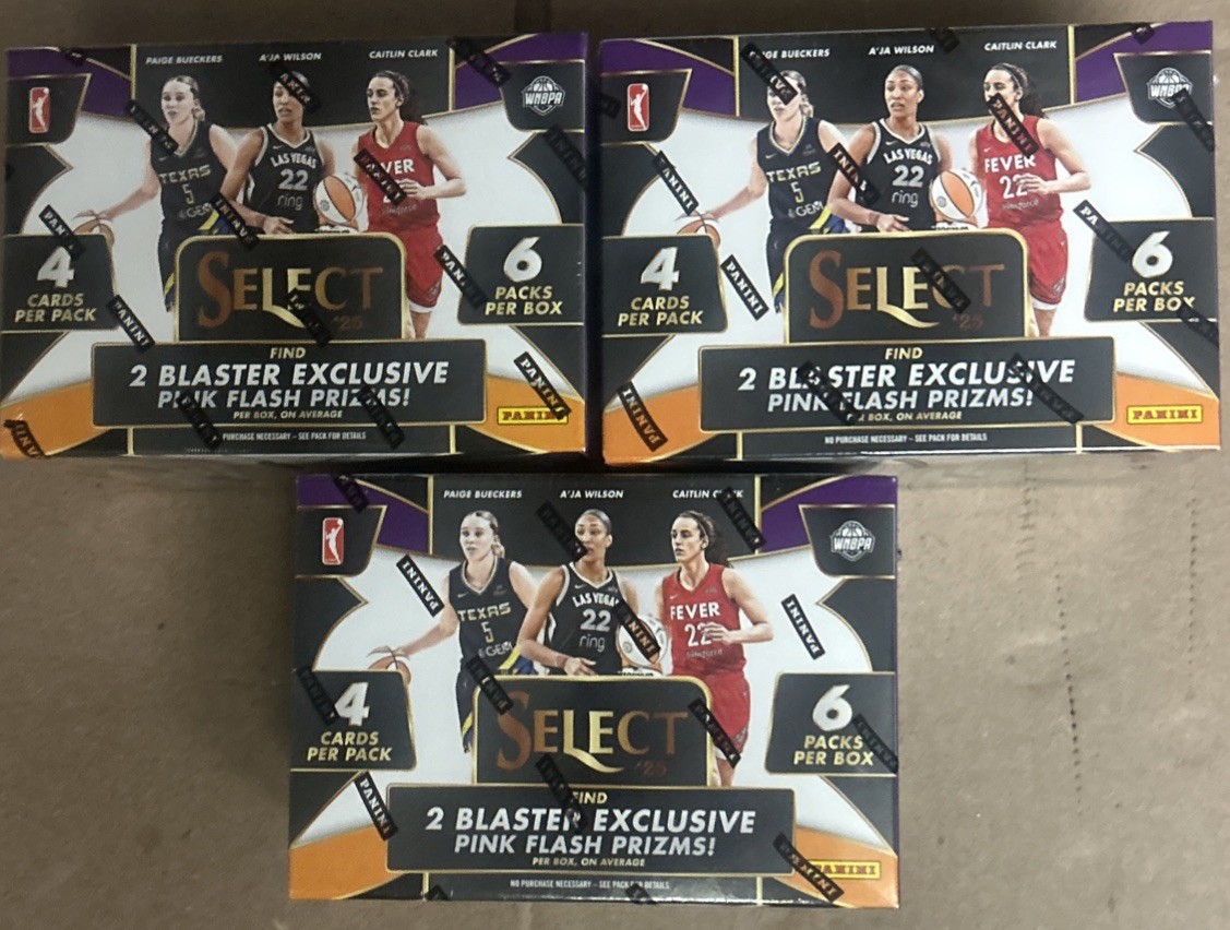 2025 Panini Select WNBA Basketball (3) Blaster Boxes BRAND NEW FACTORY SEALED