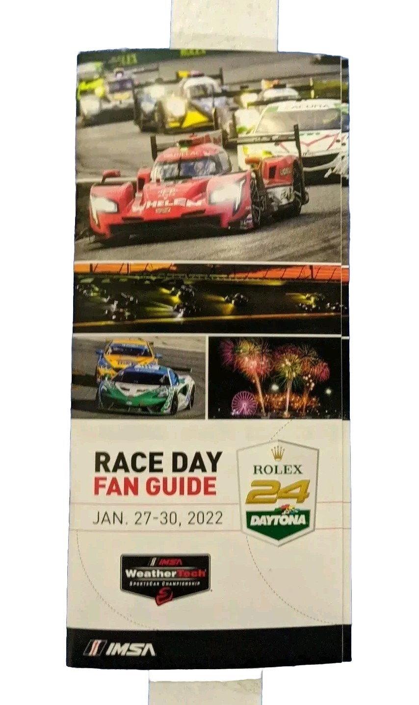 2022 Official Race Day Fan Guide 60TH Anniversary Rolex 24 At Daytona IMSA