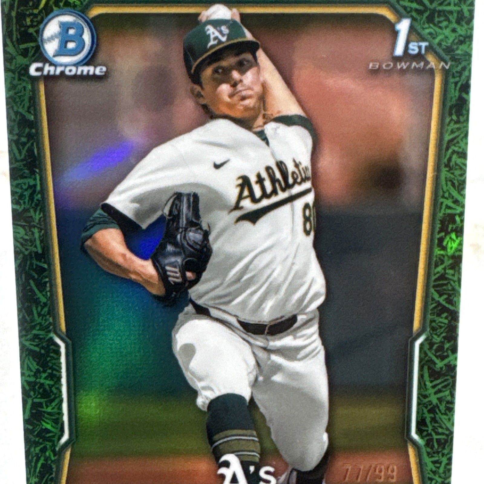 2026 Bowman Chrome Green Grass Gage Jump 77/99 Athletics
