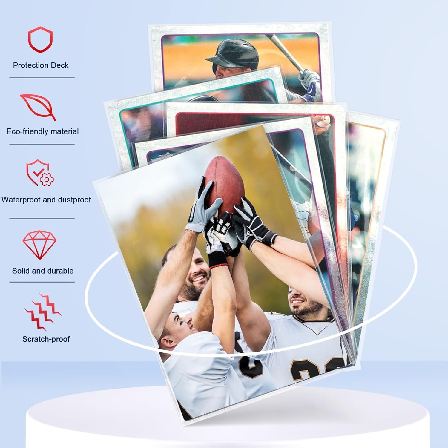 Clear Baseball Card Protectors 3000 Ct