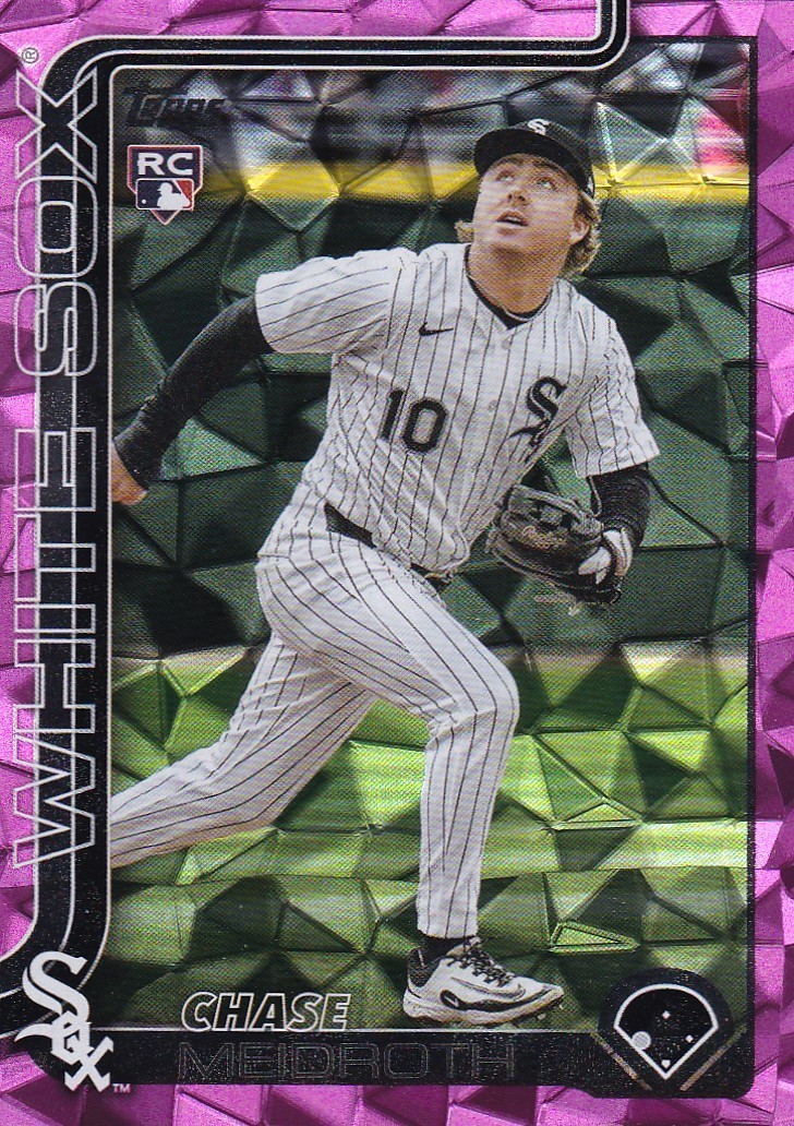 CHASE MEIDROTH TOPPS UPDATE ROOKIE PINK DIAMANTE FOIL RC WHITE SOX US-337 2025
