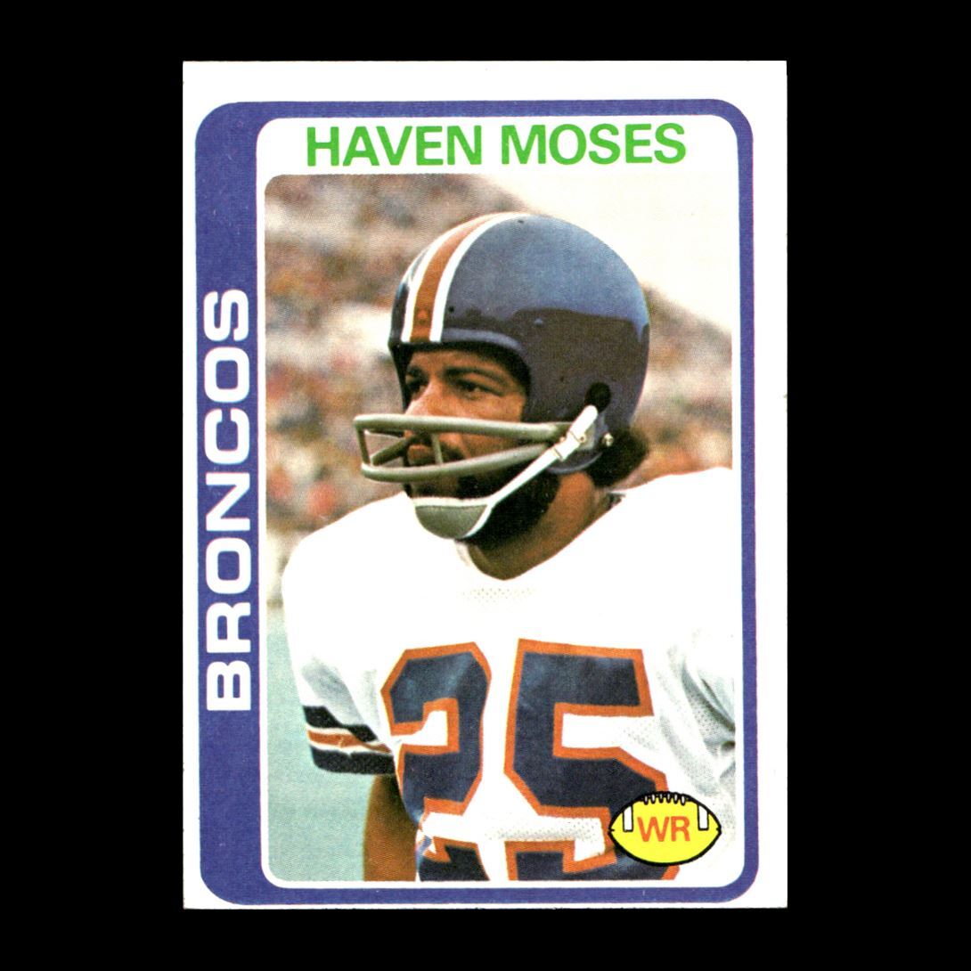 Haven Moses 1978 Topps Denver Broncos #177 R308F 1