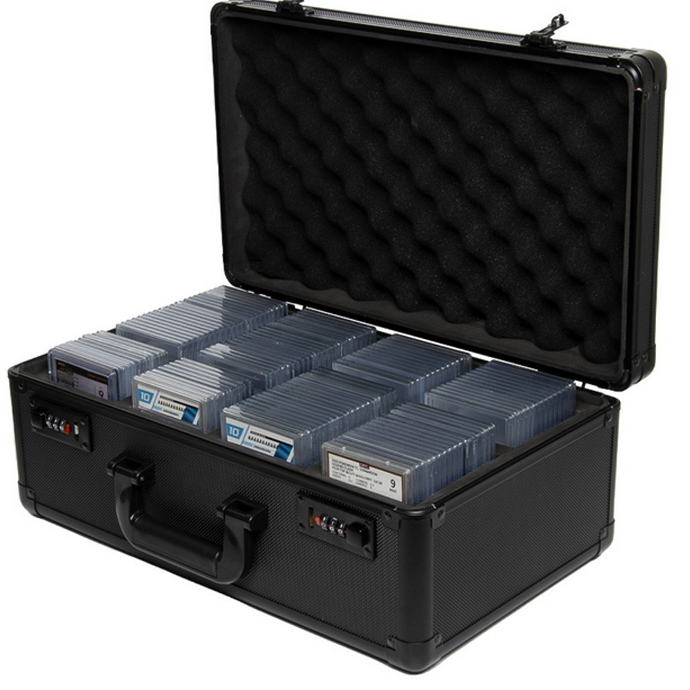 164 PSA Graded Card Storage Box 4 Slots Sports Card Holder Case Coded Lock