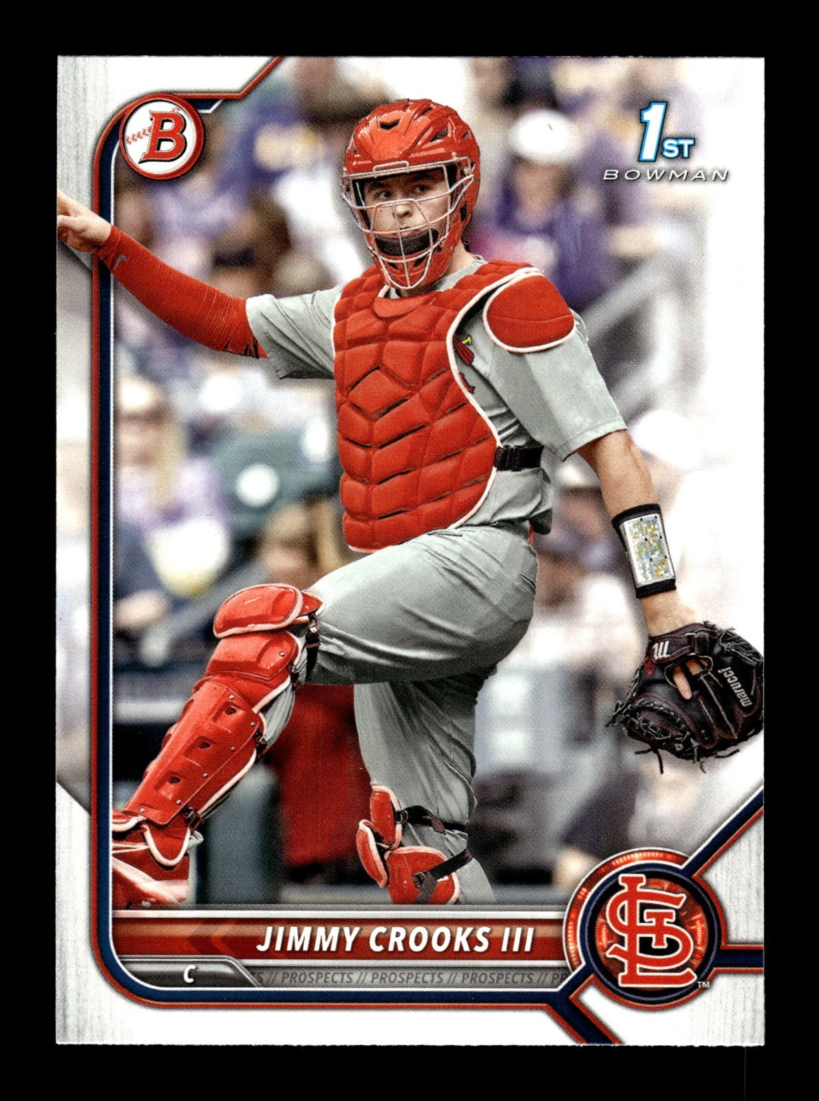 JIMMY CROOKS III ⚾ 2022 Bowman Draft #BD-178 St. Louis Cardinals