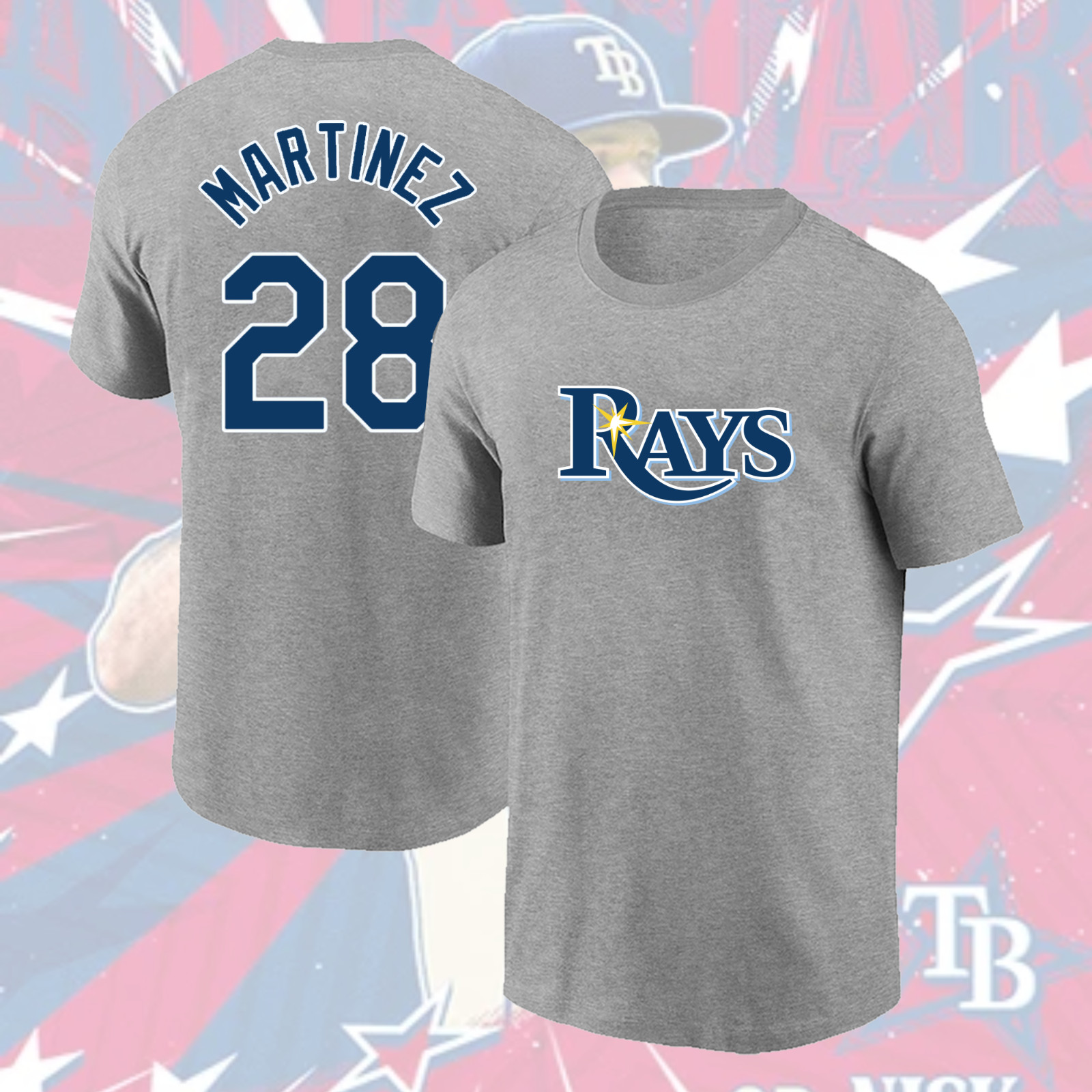 HOT ITEM! Nick Martinez #28 Tampa Bay Rays 2026 Name & Number Gift For Fans