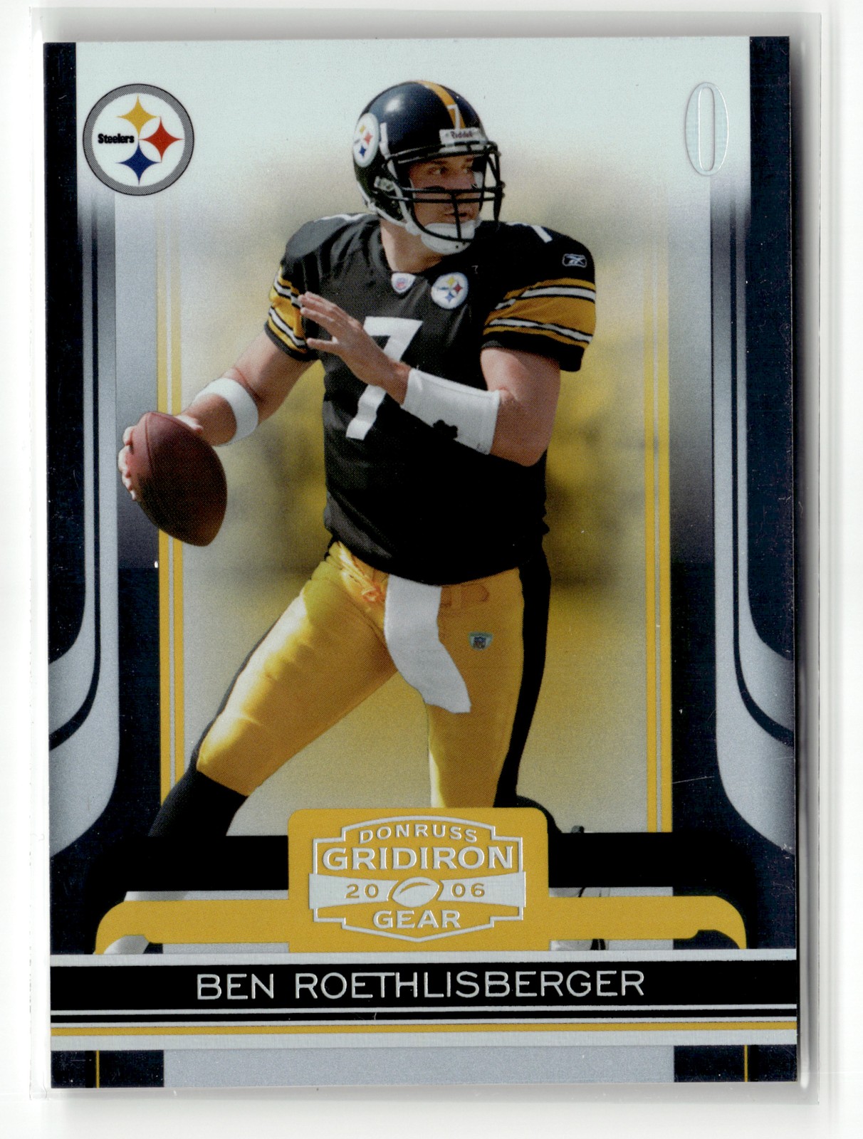 Ben Roethlisberger 2006 Donruss Gridiron Gear #80 Silver Holofoil O’s #/250