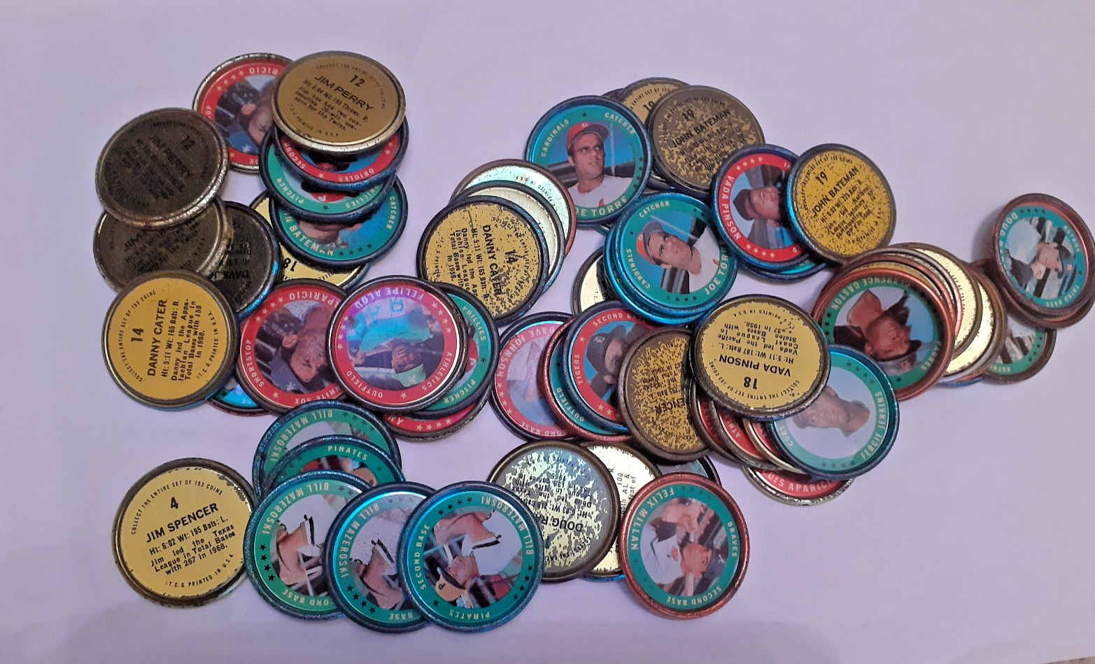 1971 Topps Coins Lower conditon. Pick 1 or 20 . All coins $1 Some HOFers
