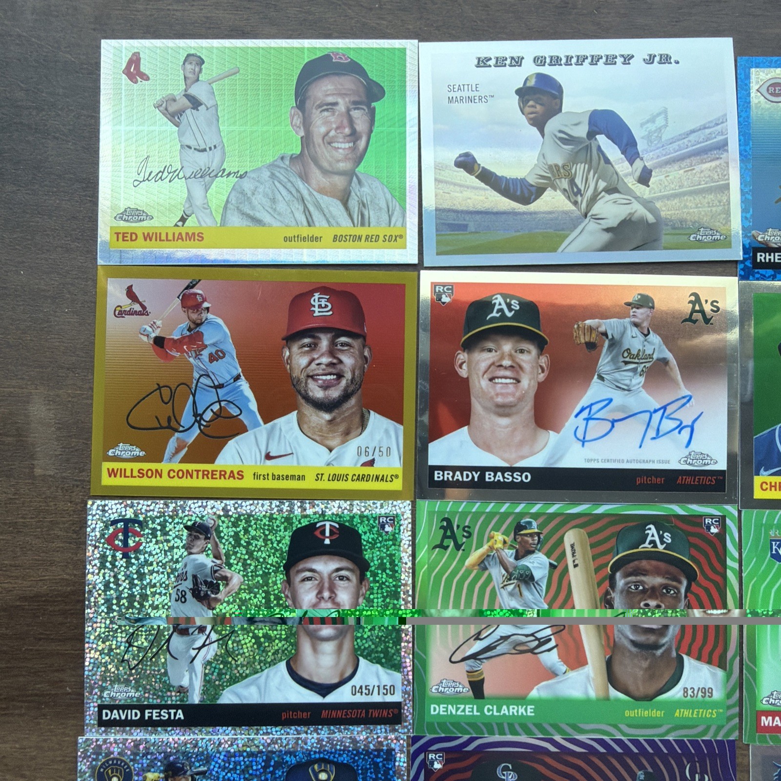 2025 Topps Chrome Platinum – 27 Card Lot Refractors, Numbered, Autos, etc