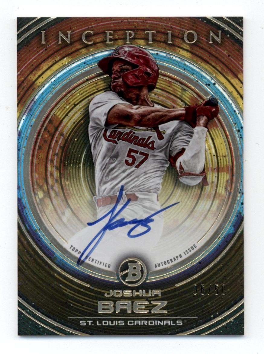 2022 Bowman Inception Autographs Gold #PAJBZ Joshua Baez Auto 6/50 – NM-MT