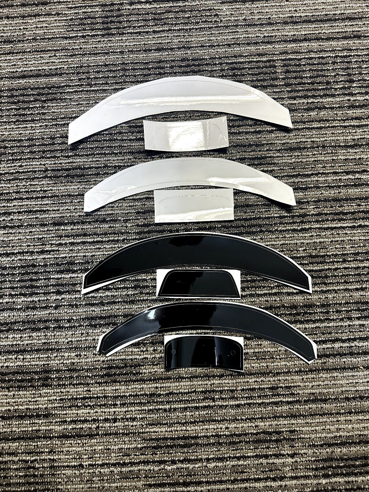 Blank Front & Rear Football Helmet Bumpers, Riddell Speed, Flex