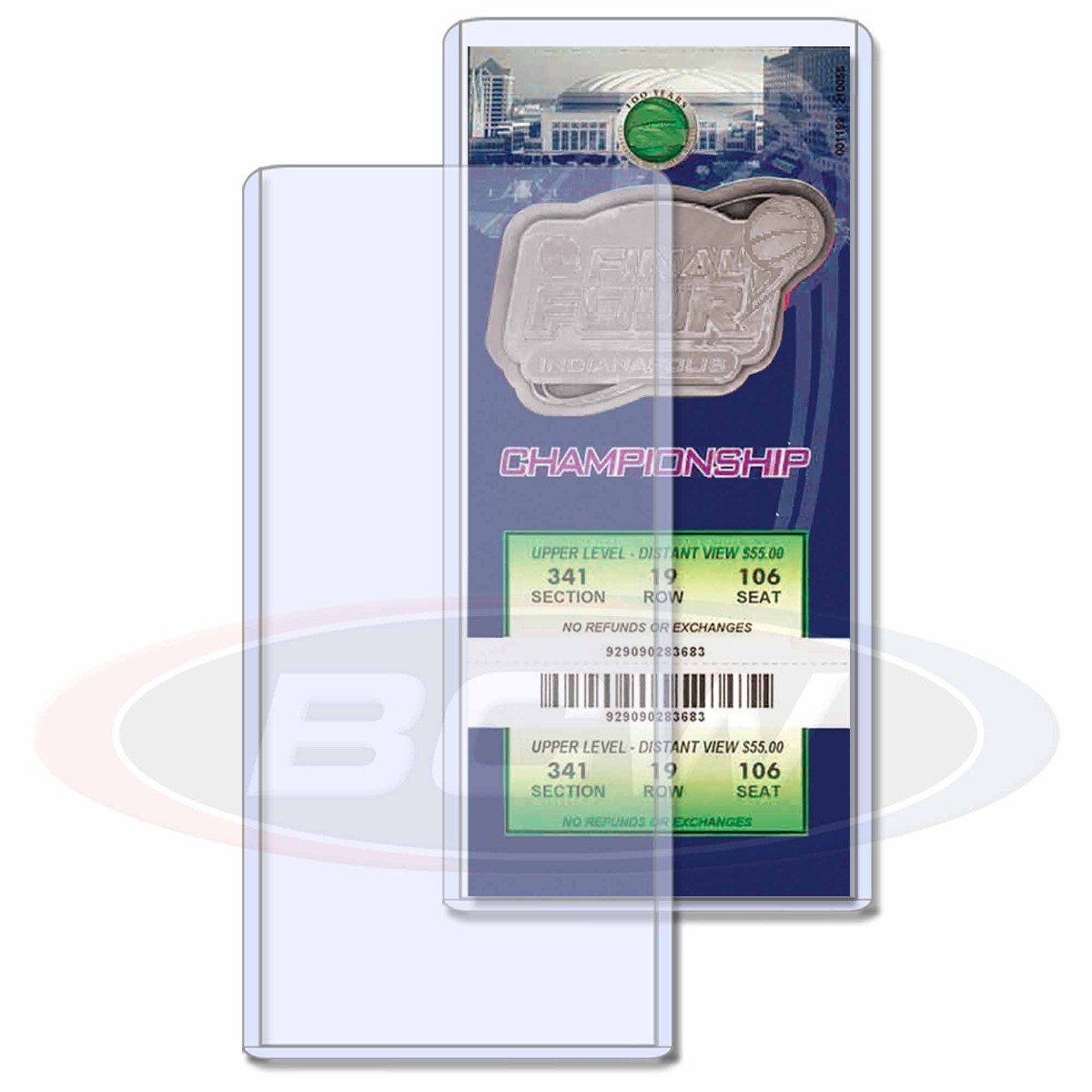 25 BCW Semi Rigid Topload Holders For Tickets Show Card 3 x 7 ” Safe Storage
