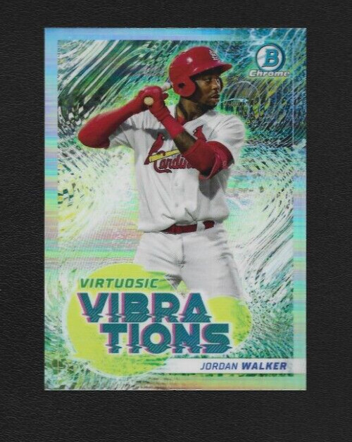 2022 Bowman Jordan Walker Virtuosic Vibrations Insert VV-13 St. Louis Cardinals