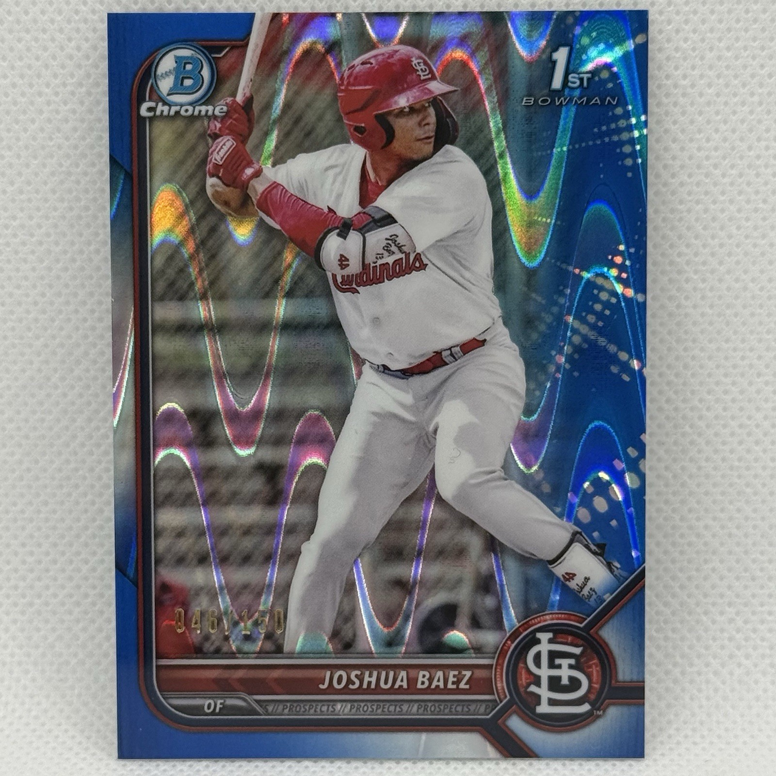Joshua Baez 1st Bowman Blue RayWave Refractor /150 2022 Bowman Chrome #BCP-112