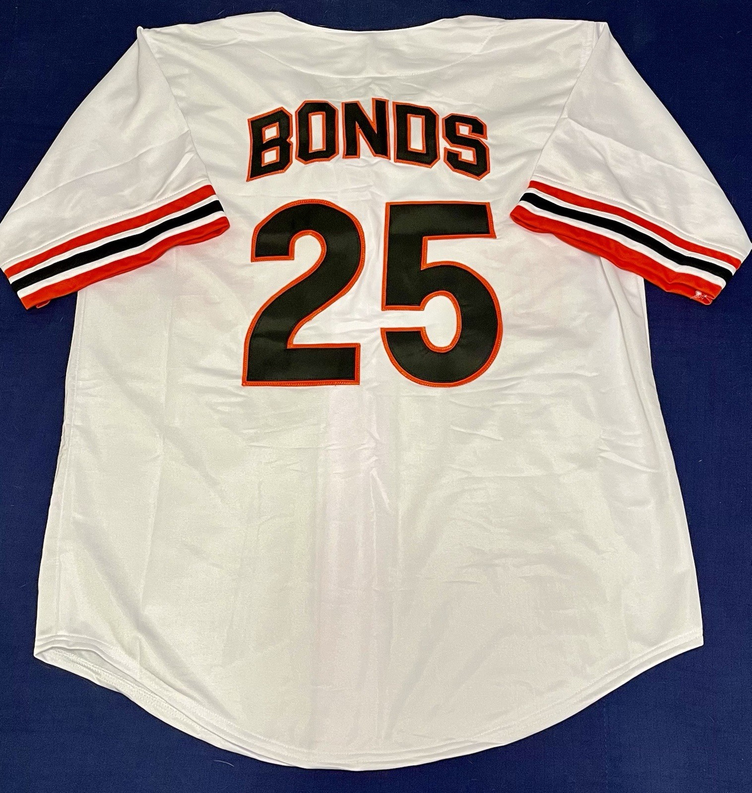 Barry Bonds Custom Throwback White San Francisco Giants Jersey Mens Size 2XL