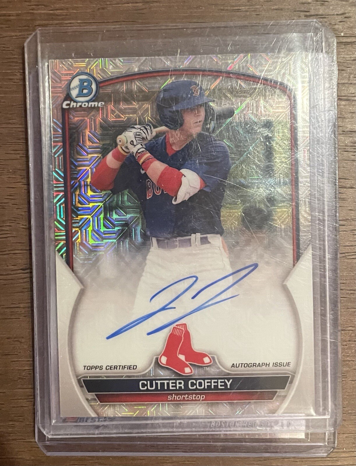 Cutter Coffey 2023 Bowman Chrome Auto Boston Red Sox.