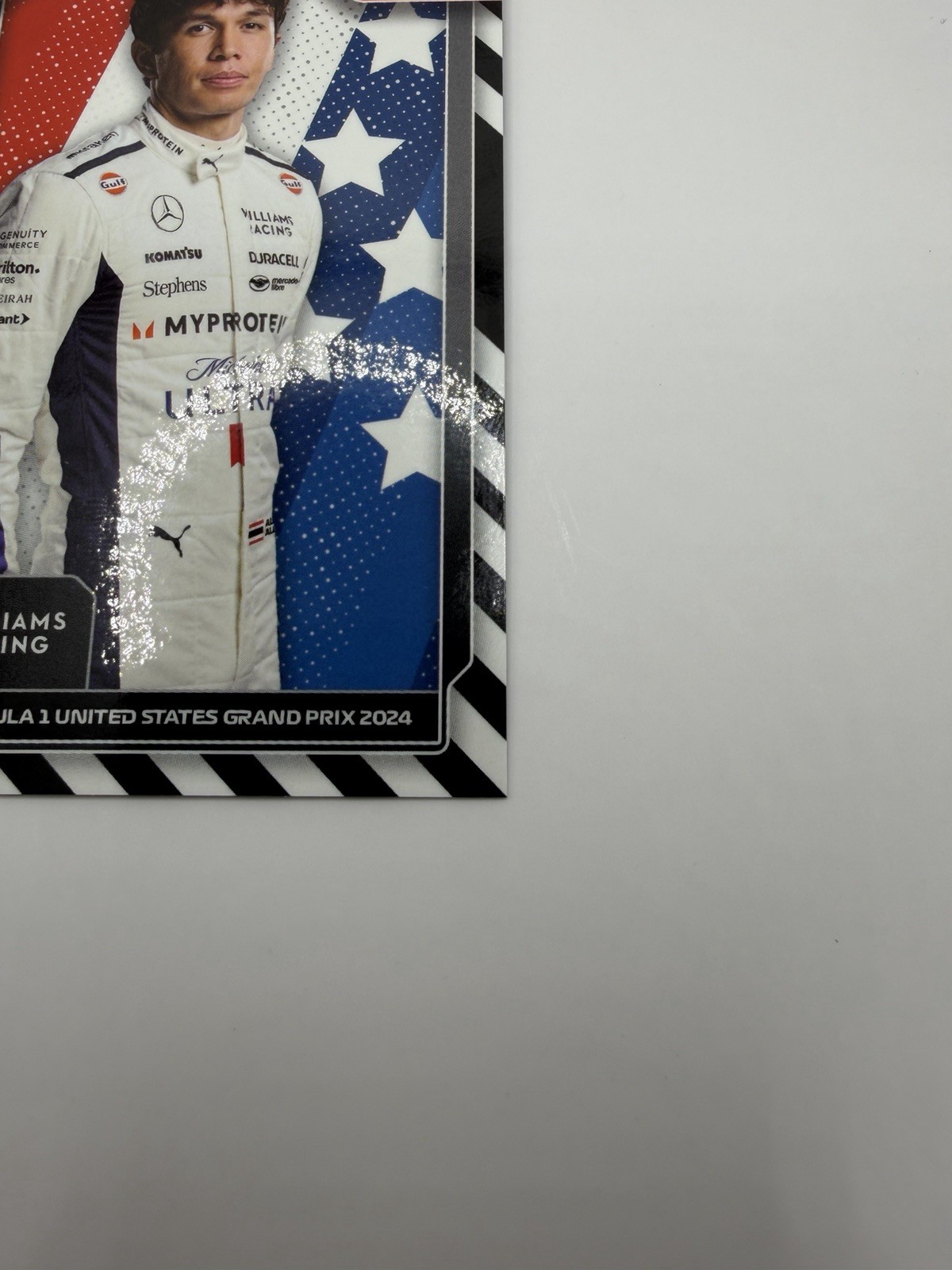 2024 Topps Alex Albon #AUT-13 F1 United States Grand Prix 2024 Exclusive