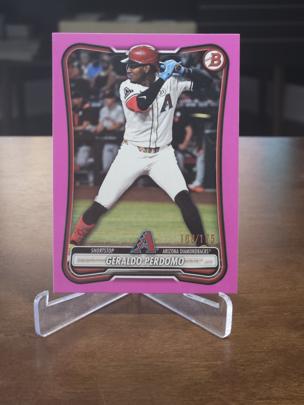2026 Bowman Baseball – Geraldo Perdomo #29 Pink Border /175 Arizona Diamondbacks