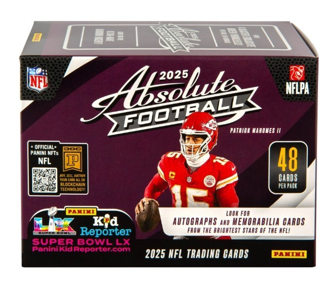 2025 Panini Absolute Football Trading Card Factory Sealed Blaster Box