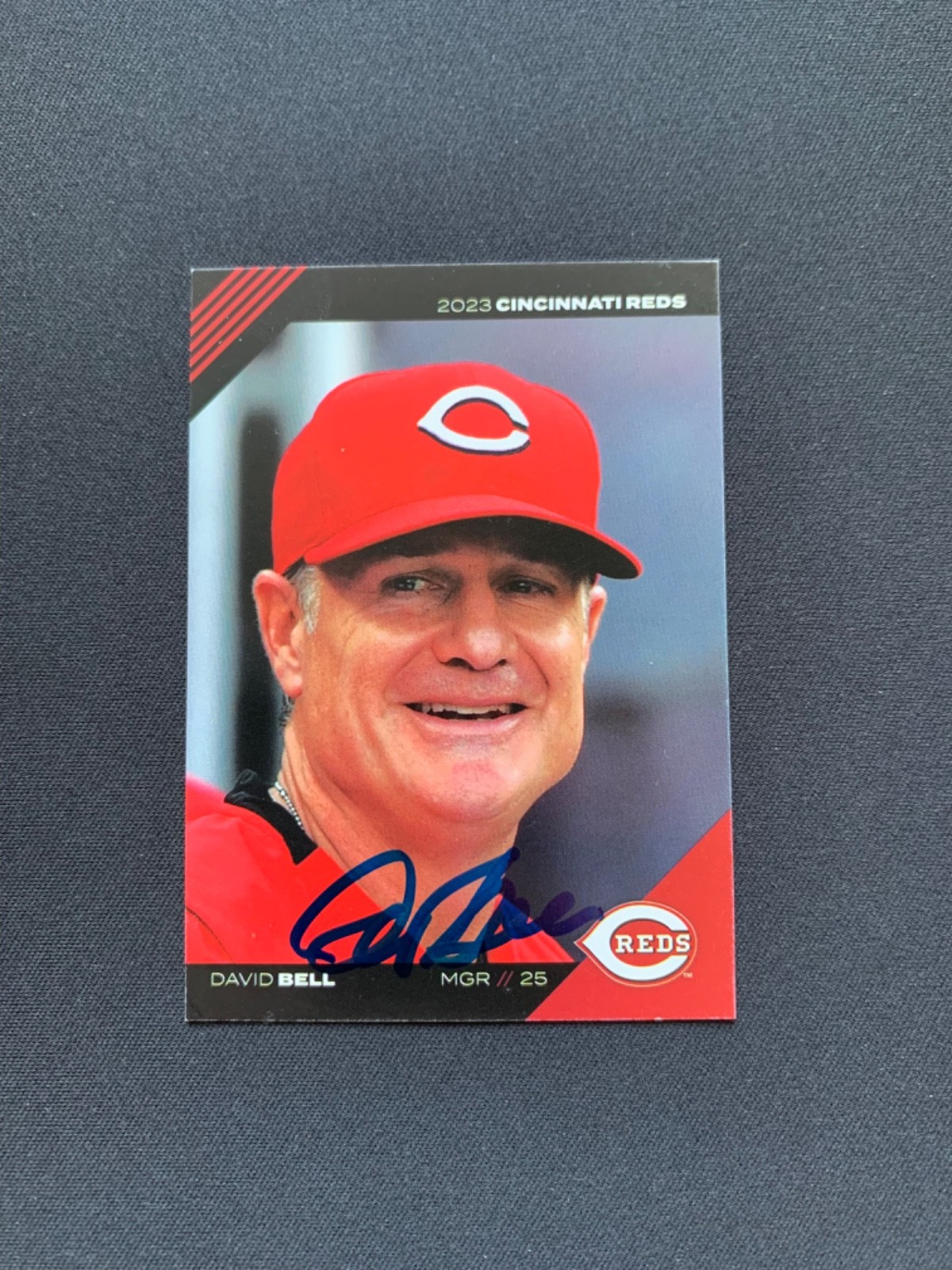 David Bell Signed 2023 Kahn’s #25 Card Cincinnati Reds Autograph COA