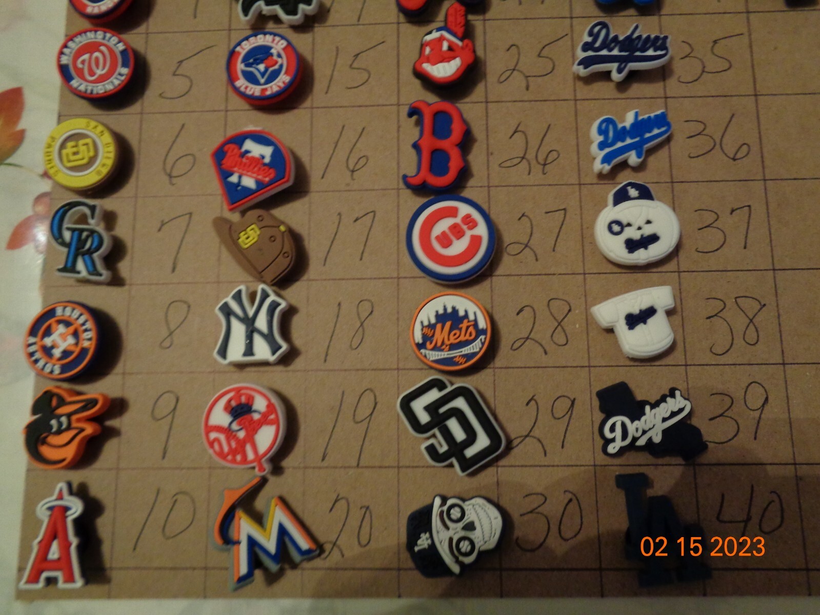 MLB Crocs Shoe Charms